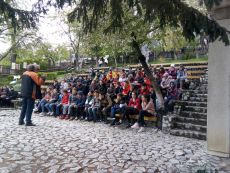 Turisti in orasul teilor infloriti